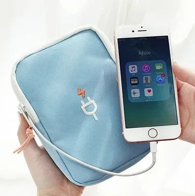 Travel Accessory Cable Bag Portable Digital USB Electronic Storage and Organize Bag Gadget Case Travel Cellphone Charger Holder