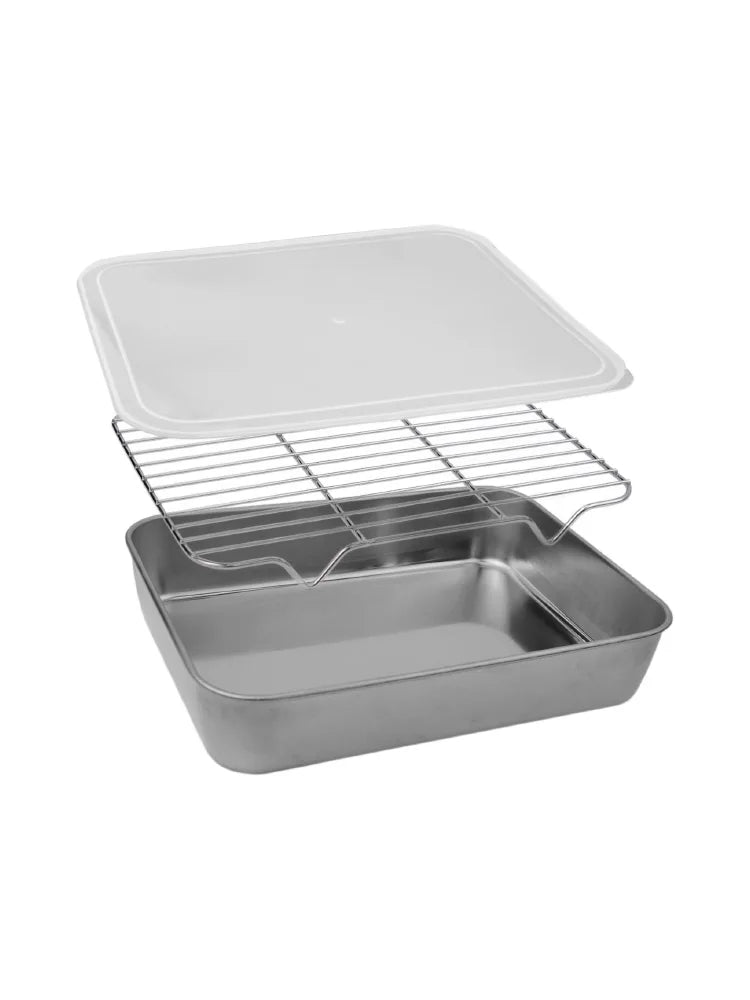 Pan Baking Tray Baking Tray Tray - Kitchen Storage 23x17x5cm 31x24x5cm Cooling Rack Cover Set Superior Mirror Finish