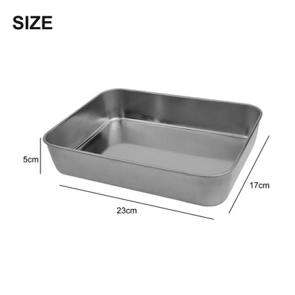 Pan Baking Tray Baking Tray Tray - Kitchen Storage 23x17x5cm 31x24x5cm Cooling Rack Cover Set Superior Mirror Finish