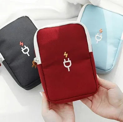 Travel Accessory Cable Bag Portable Digital USB Electronic Storage and Organize Bag Gadget Case Travel Cellphone Charger Holder