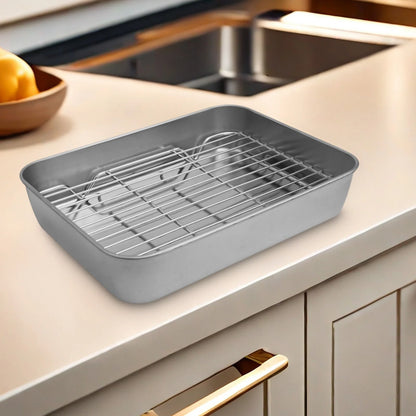 Pan Baking Tray Baking Tray Tray - Kitchen Storage 23x17x5cm 31x24x5cm Cooling Rack Cover Set Superior Mirror Finish