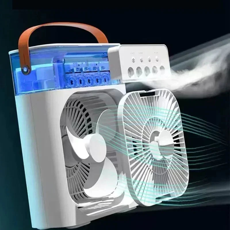 Portable Air Conditioner Fan Household Hydrocooling Water mist Cooler Portable Air Adjustment For Office 3 Speed Fan